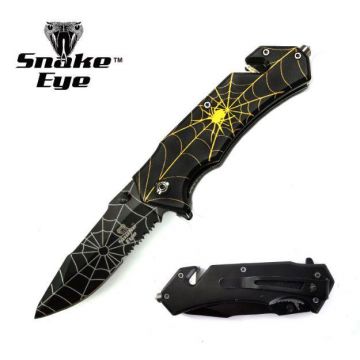 Snake eye Tactical Spring Assist Knife Collection 4.5" Closed